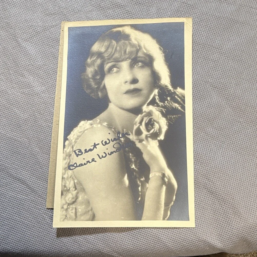 Vintage Claire Windsor Studio Portrait signed Photograph & original envelope